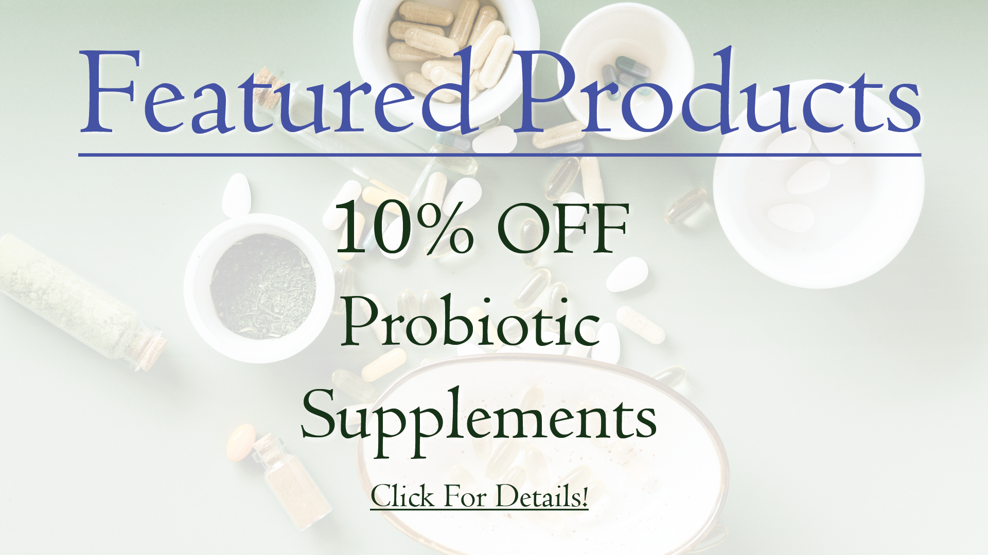 10% off probiotic supplements